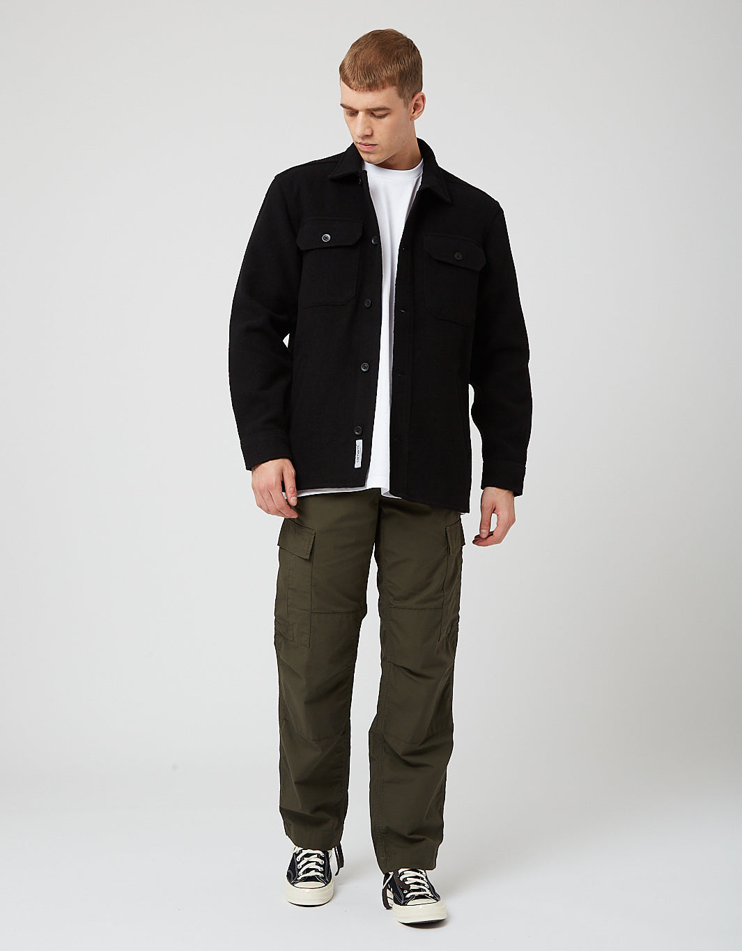 Pantalon Cargo Regular (Ripstop, 6,5oz) - Vert Cyprès