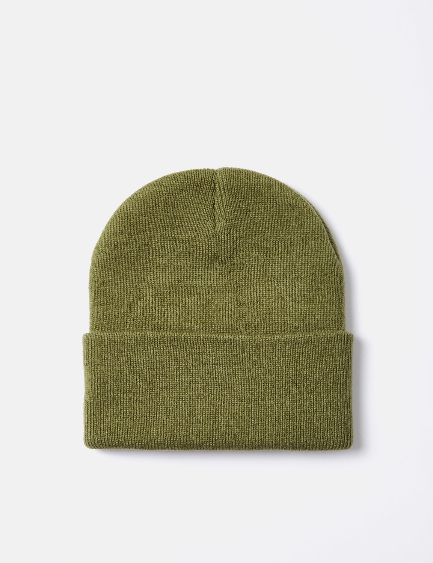 Kurze Beanie-Mütze – Kiwigrün