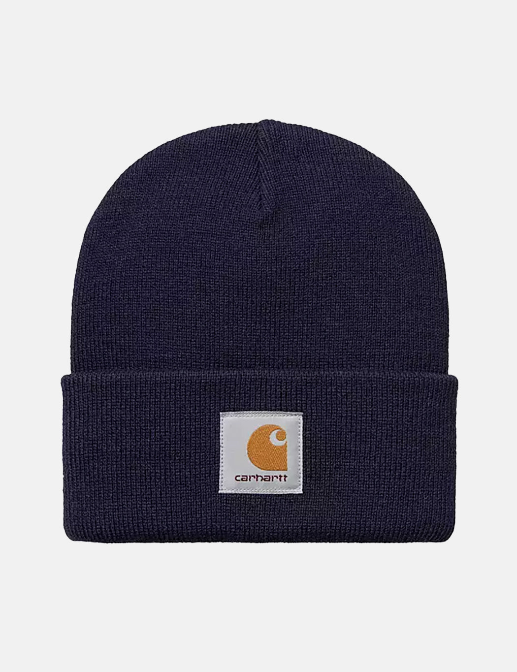 Kurze Beanie Mütze – Cassisblau