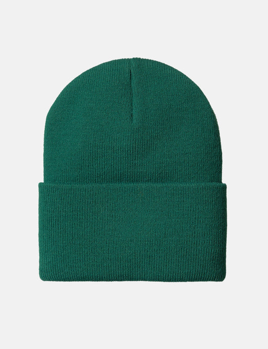 Acryl-Beanie-Mütze mit Uhr – Kerbelgrün