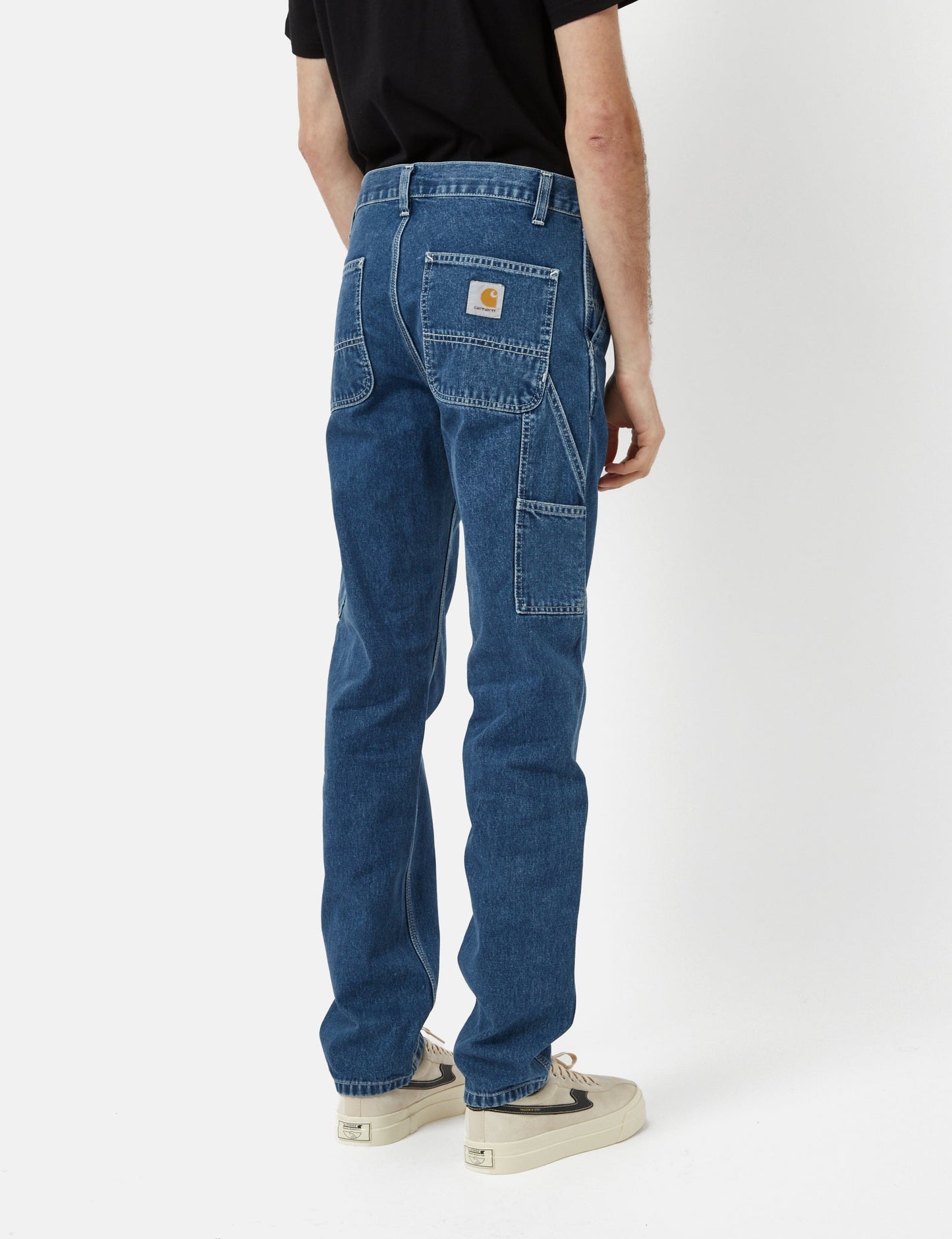 Pantalon Ruck simple genou (coupe droite) - Bleu délavé