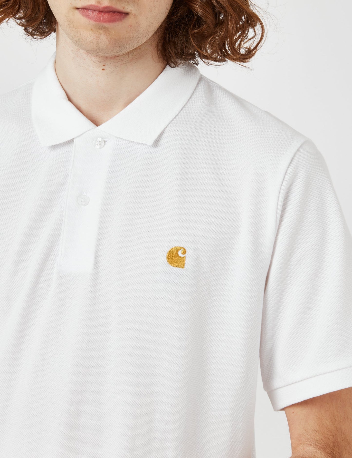 Pikee-Poloshirt Chase – Weiß