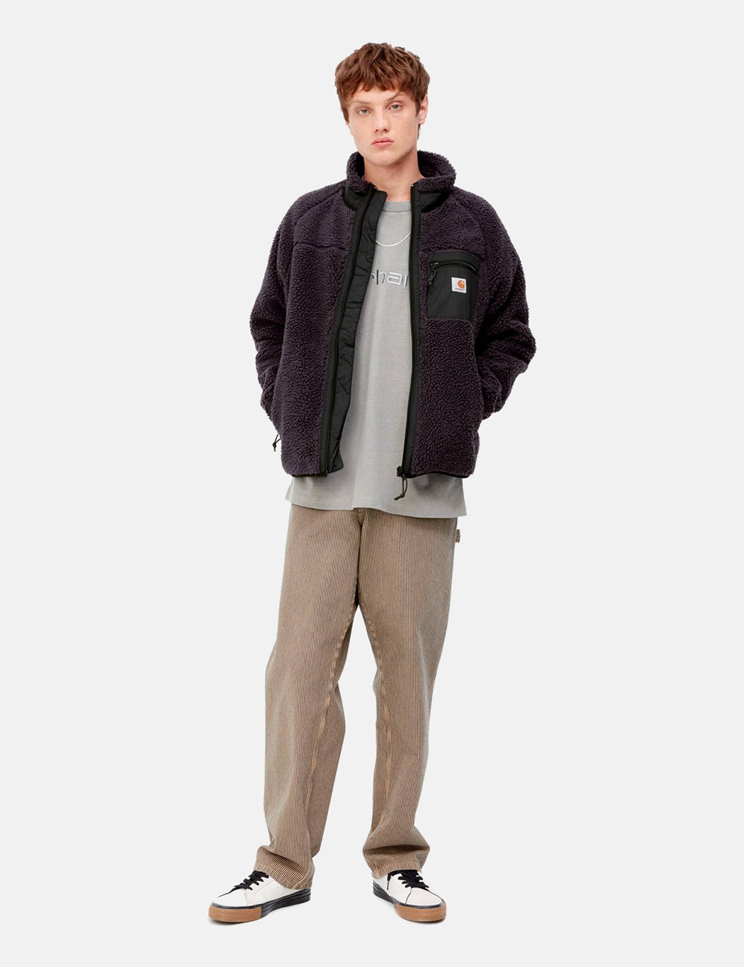 Prentis Liner Jacke - Dunkles Pflaumenlila/Schwarz