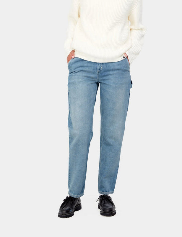 Damen Pierce Hose (Denim) – Hell Steingewaschen Blau