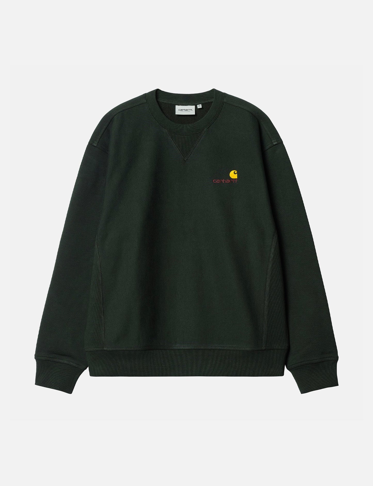 Sweat-shirt American Script - Vert Cèdre Foncé