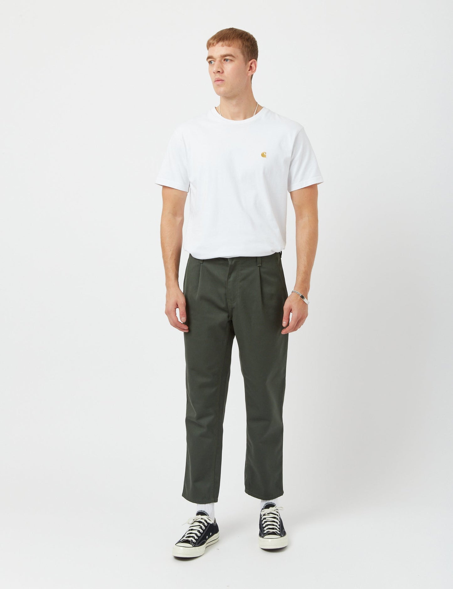 Abbott Hose (verkürzt, schmal zulaufend) - Boxwood Green