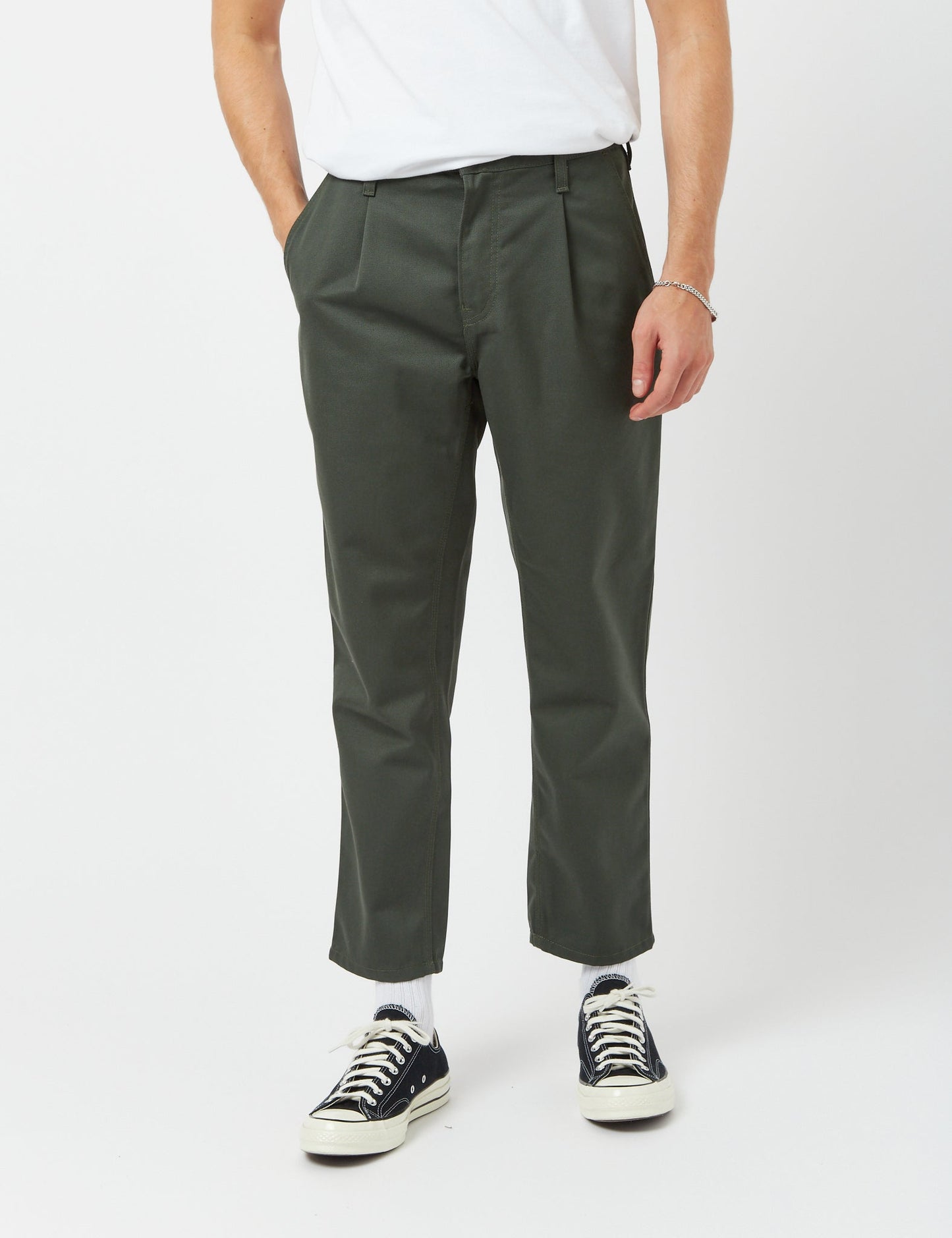 Abbott Hose (verkürzt, schmal zulaufend) - Boxwood Green