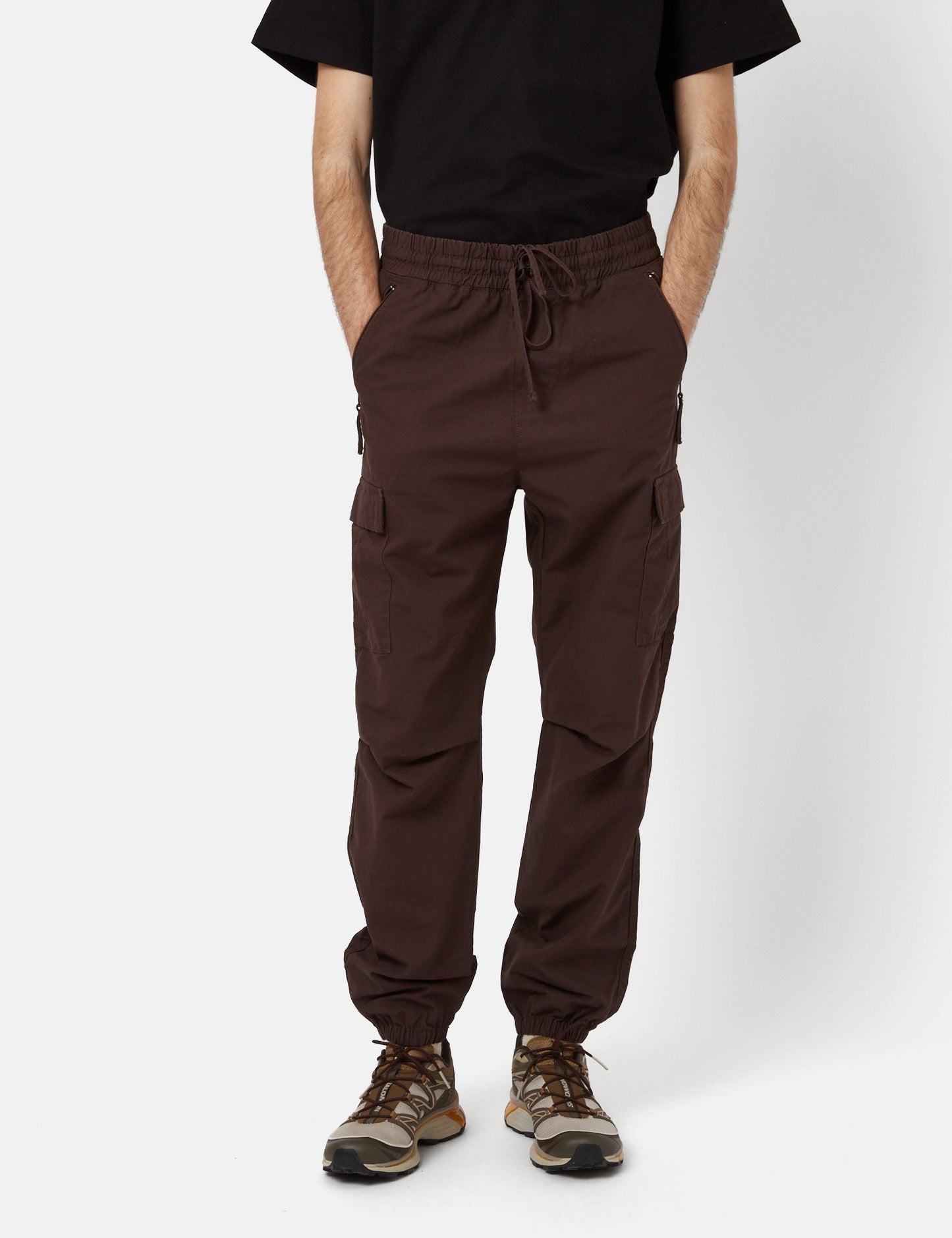Pantalon de survêtement cargo (Ripstop) – Marron Terre d'ombre Foncé
