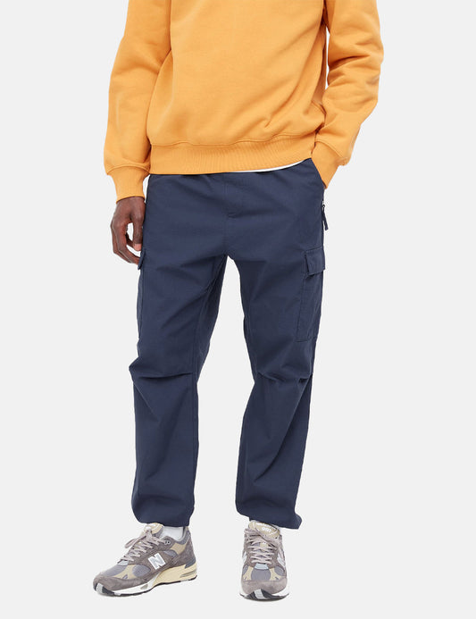 Pantalon cargo de jogging (Ripstop) - Bleu gentiane