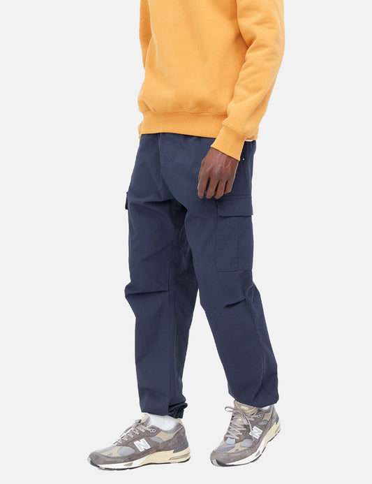 Pantalon cargo de jogging (Ripstop) - Bleu gentiane