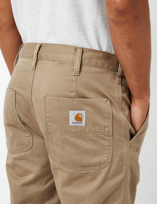 Pantalon Abbott (coupe fuselée normale) – Beige cuir