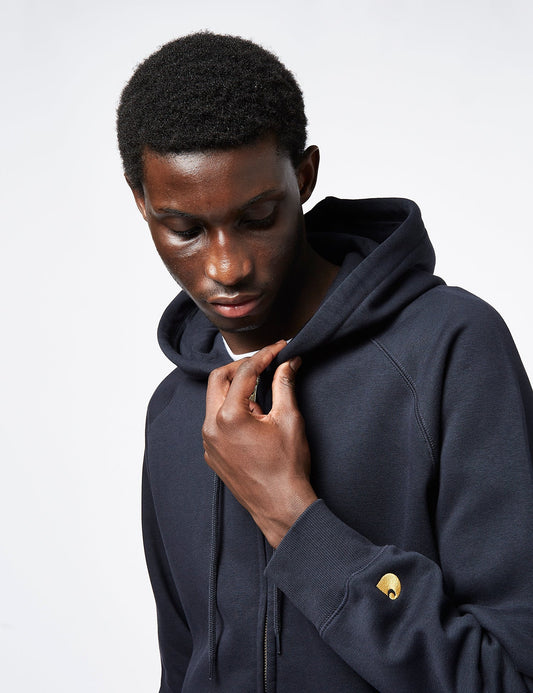Chase Kapuzen-Sweatshirt mit Reißverschluss - Dunkelmarineblau
