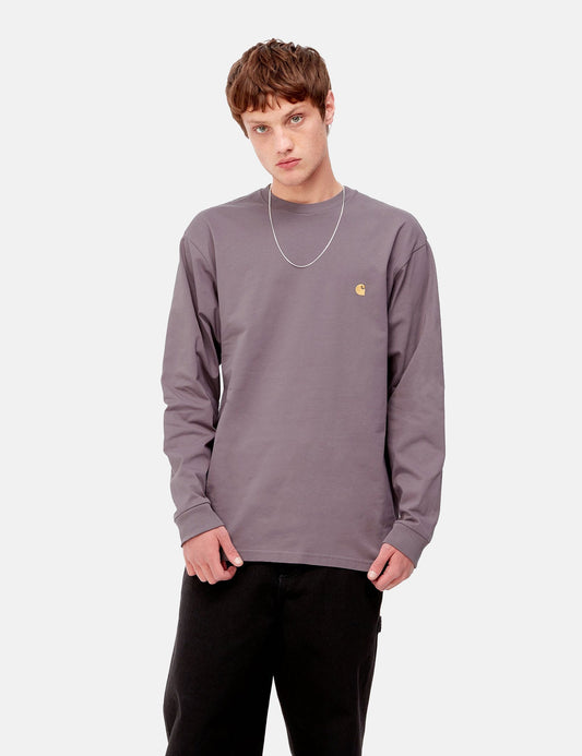 Chase Langarmshirt – Misty Thistle Pink