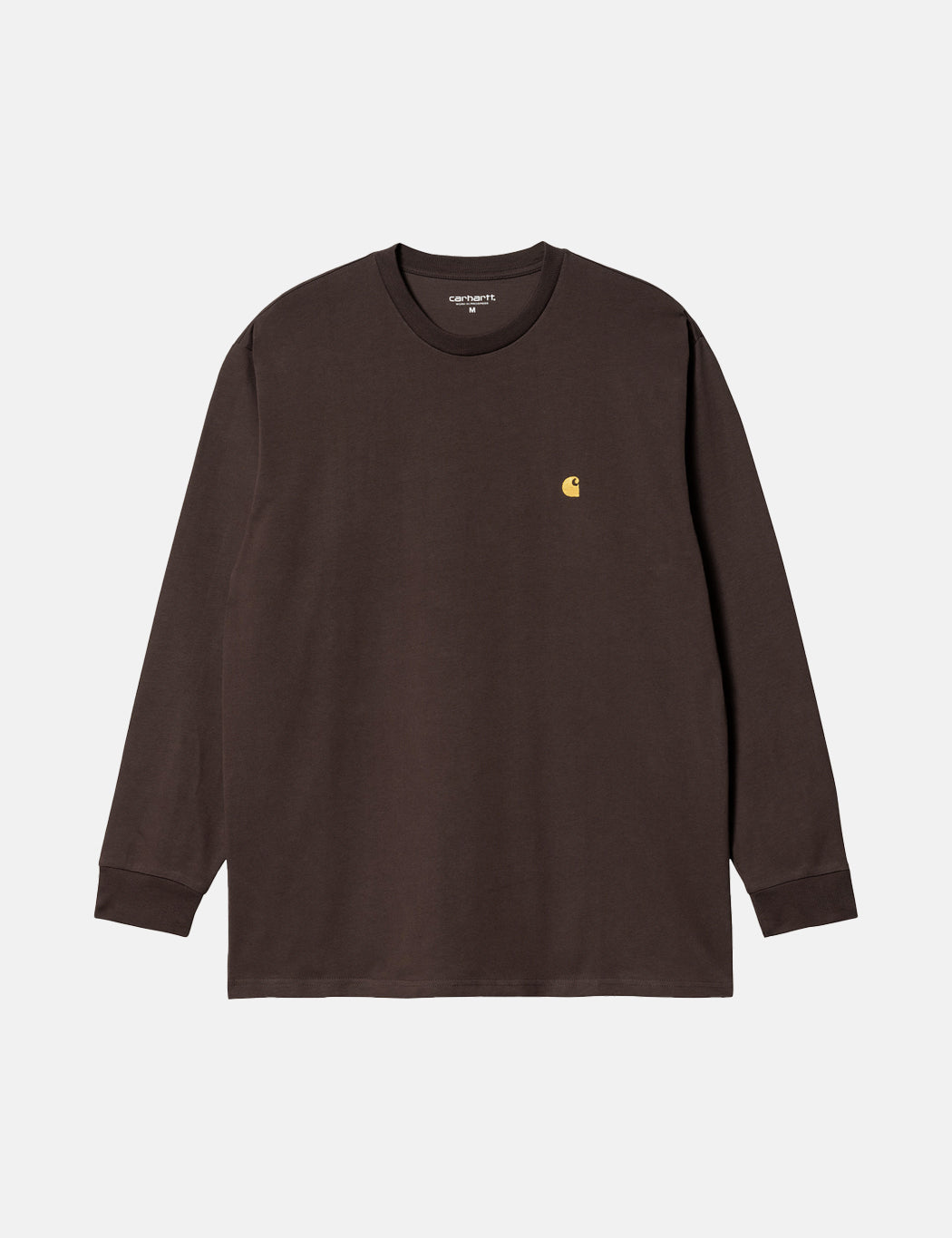 Chase Langarm-T-Shirt - Dunkelumberbraun