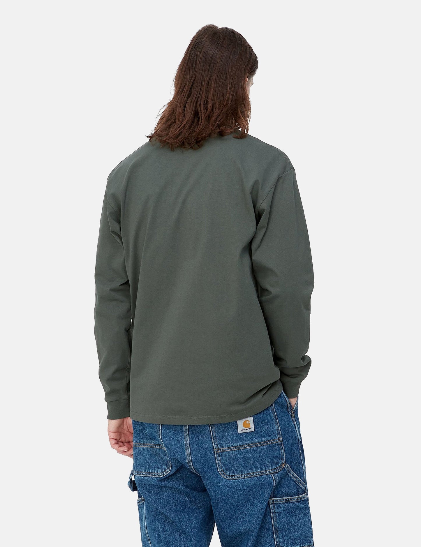 Langarm-T-Shirt Chase (Loose) – Jura Green