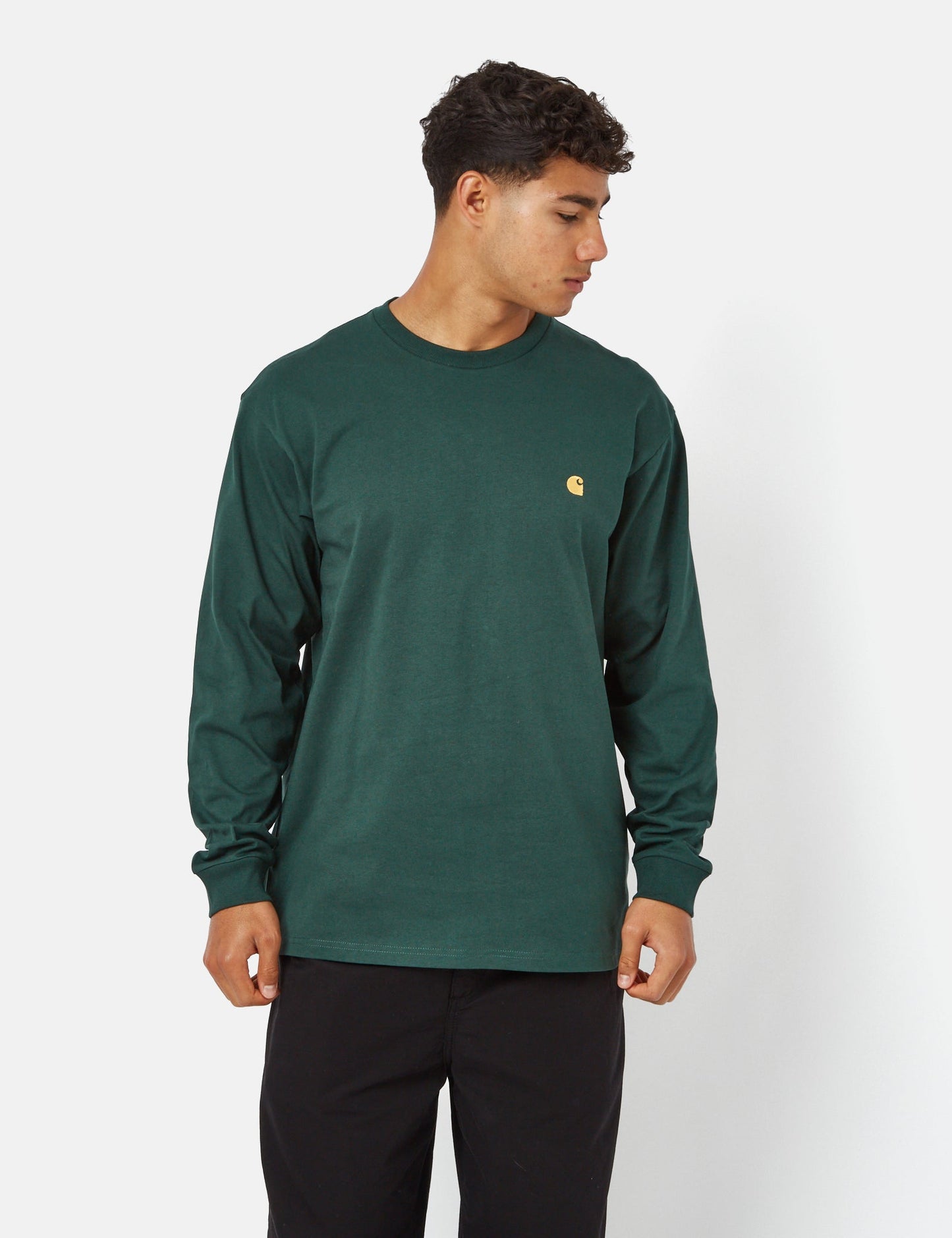 Langarm-T-Shirt Chase (Loose) – Jura Green