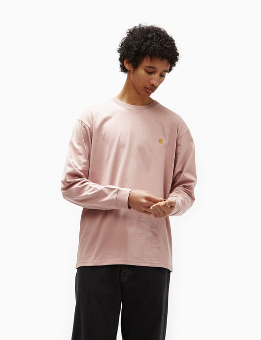 T-shirt manches longues Chase (ample) - Rose verrier