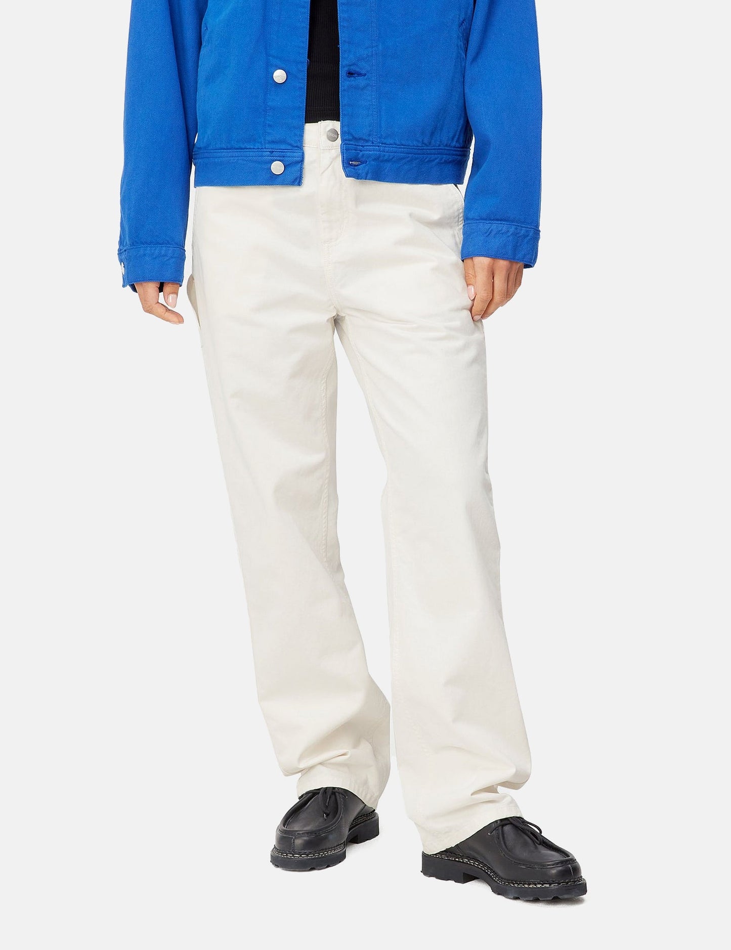 Pantalon Pierce (coupe décontractée) pour femme - Blanc cassé rincé