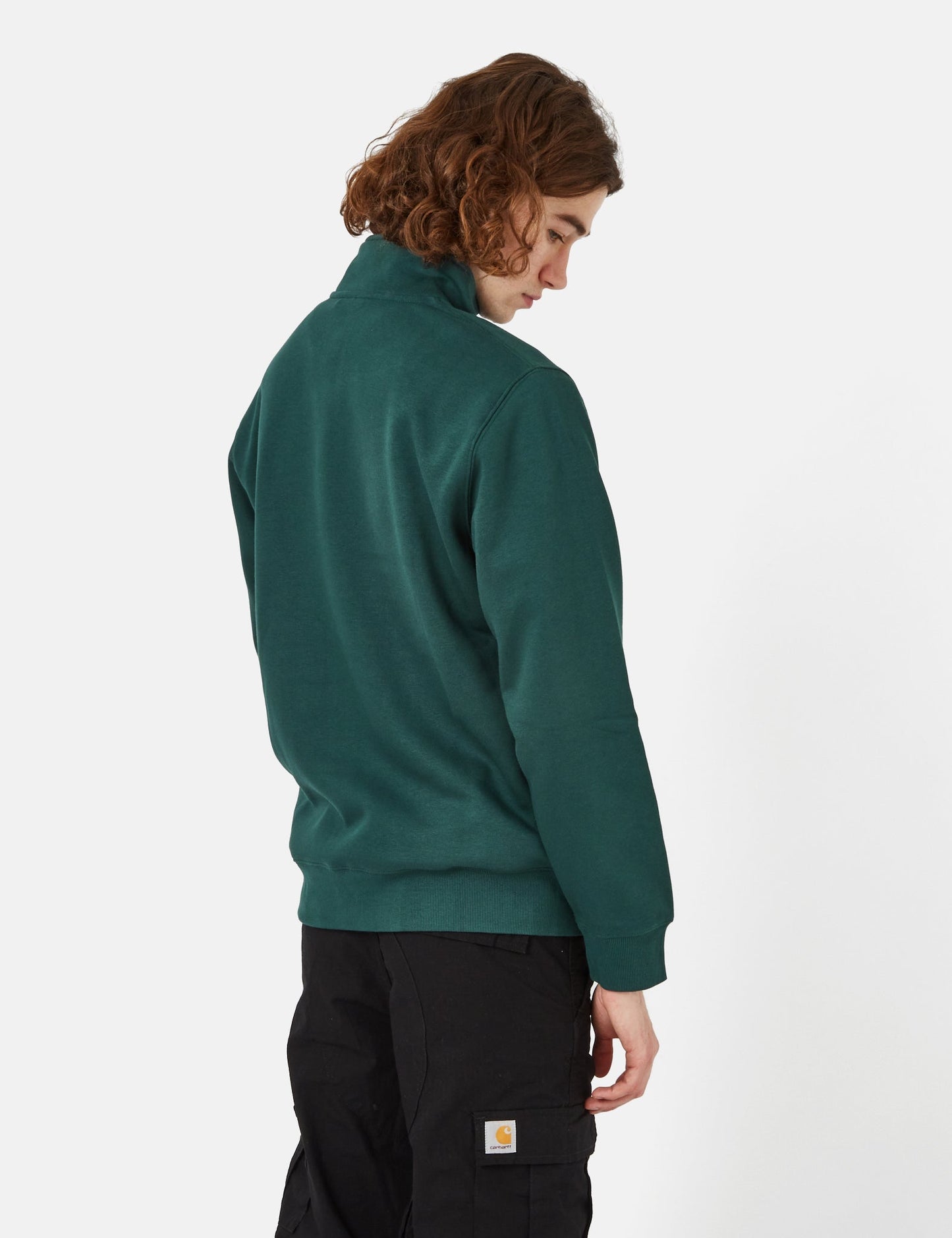 Chase Neck Zip Sweatshirt – Botanic Green