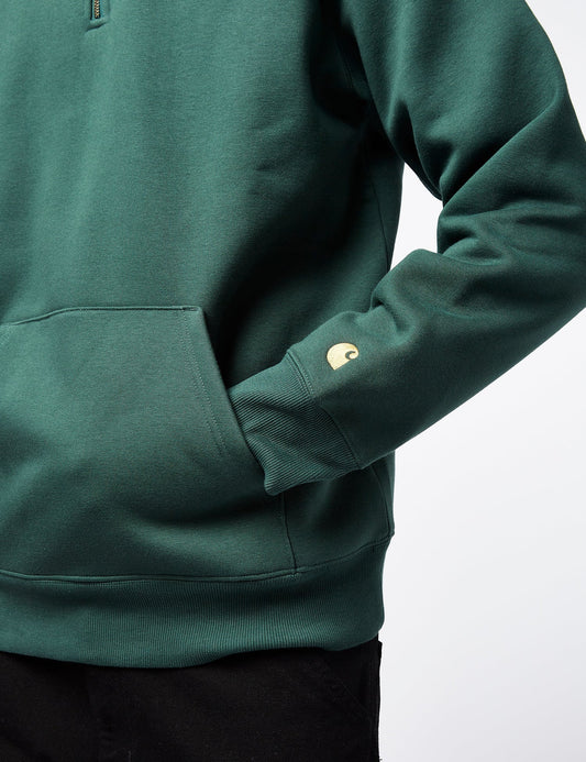 Chase Neck-Reißverschluss-Sweatshirt – Discovery Green