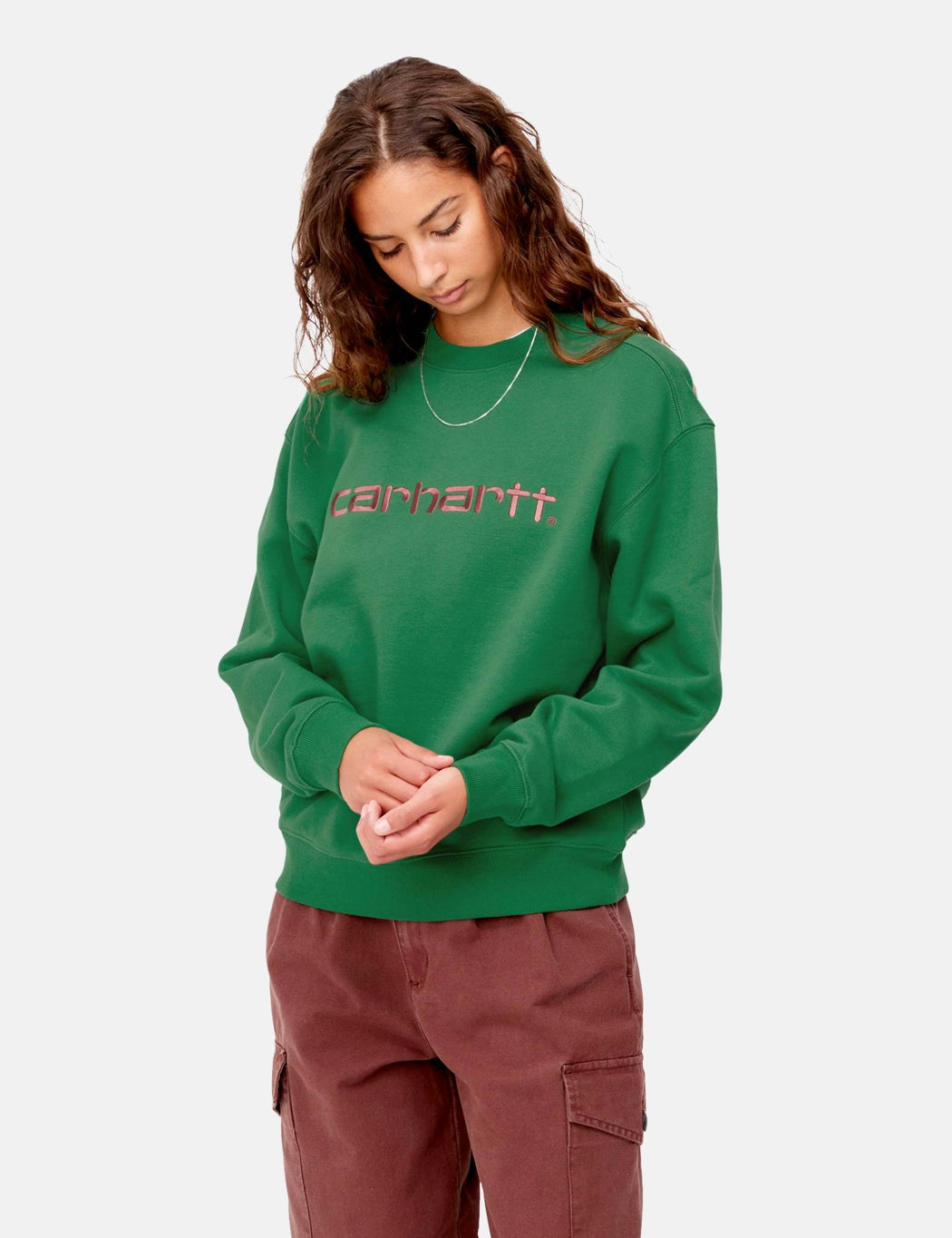 Sweat-shirt Femme - Gris Cendré/Cassis