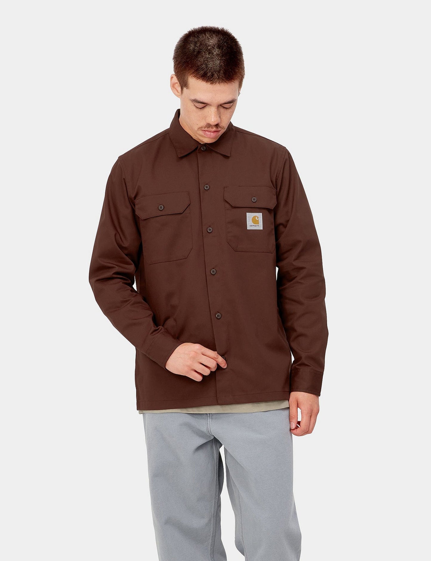 Master Shirt - Khaki Leather Brown