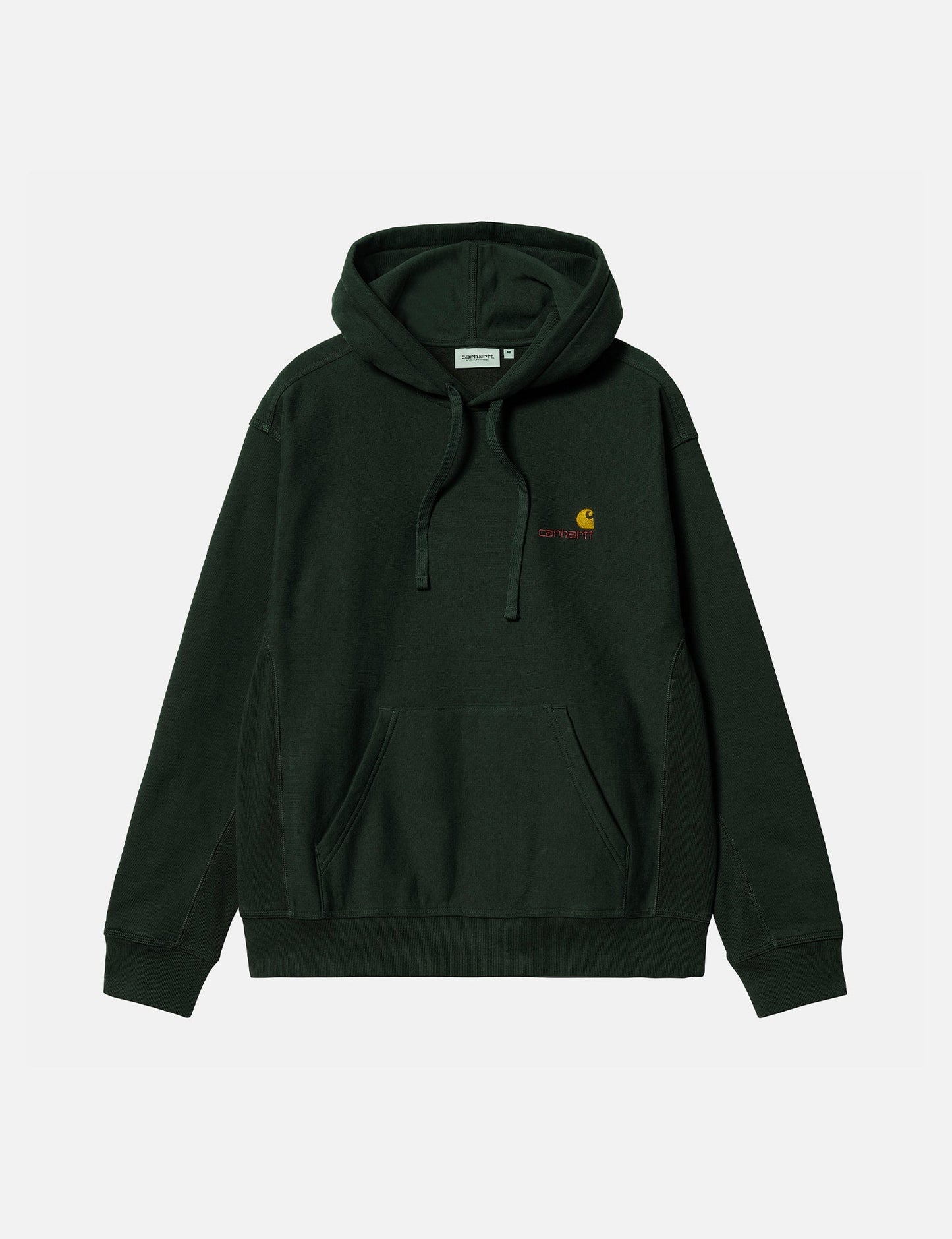 Sweat à capuche American Script – Vert cèdre foncé
