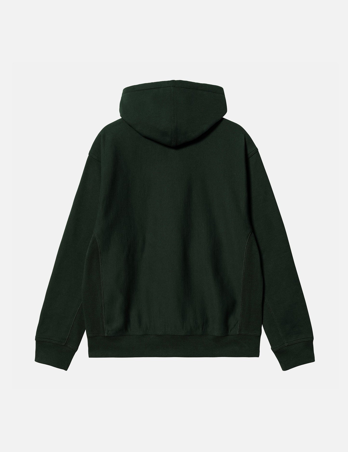 Sweat à capuche American Script – Vert cèdre foncé