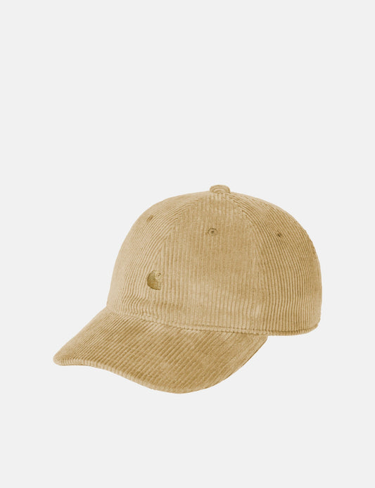 Casquette Harlem en velours côtelé (6 pans) - Kaki Sable