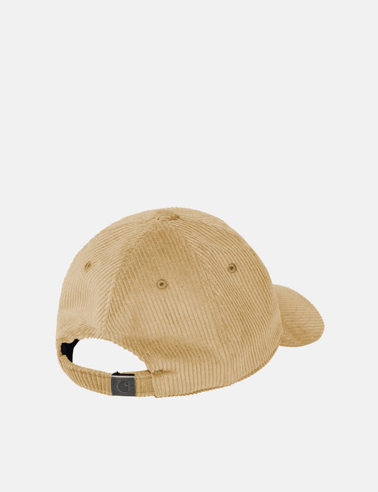 Casquette Harlem en velours côtelé (6 pans) - Kaki Sable