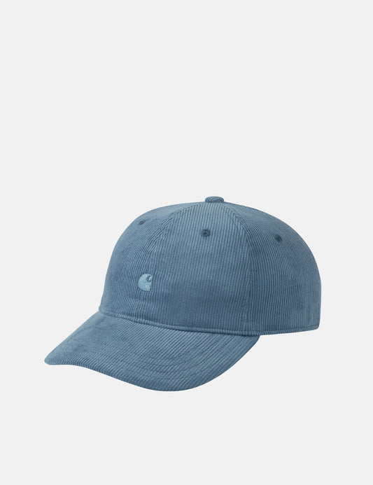 Casquette Harlem (6 panneaux, 12 rayures) - Bleu Sorrente