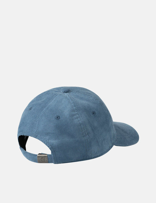 Casquette Harlem (6 panneaux, 12 rayures) - Bleu Sorrente