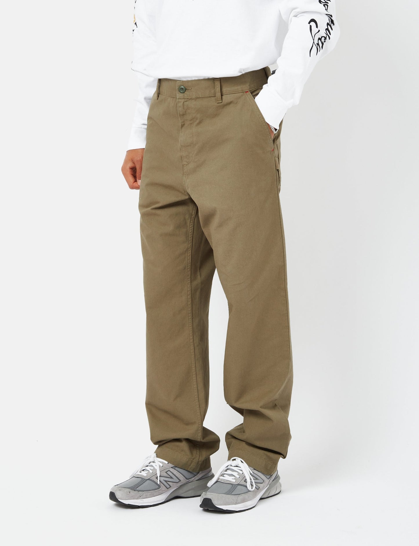 Pantalon Wesley (coupe droite) - Vert algue