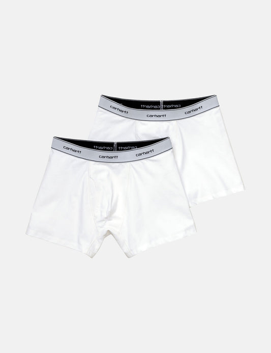 Caleçons Boxers en Coton (Lot de 2) - Blanc