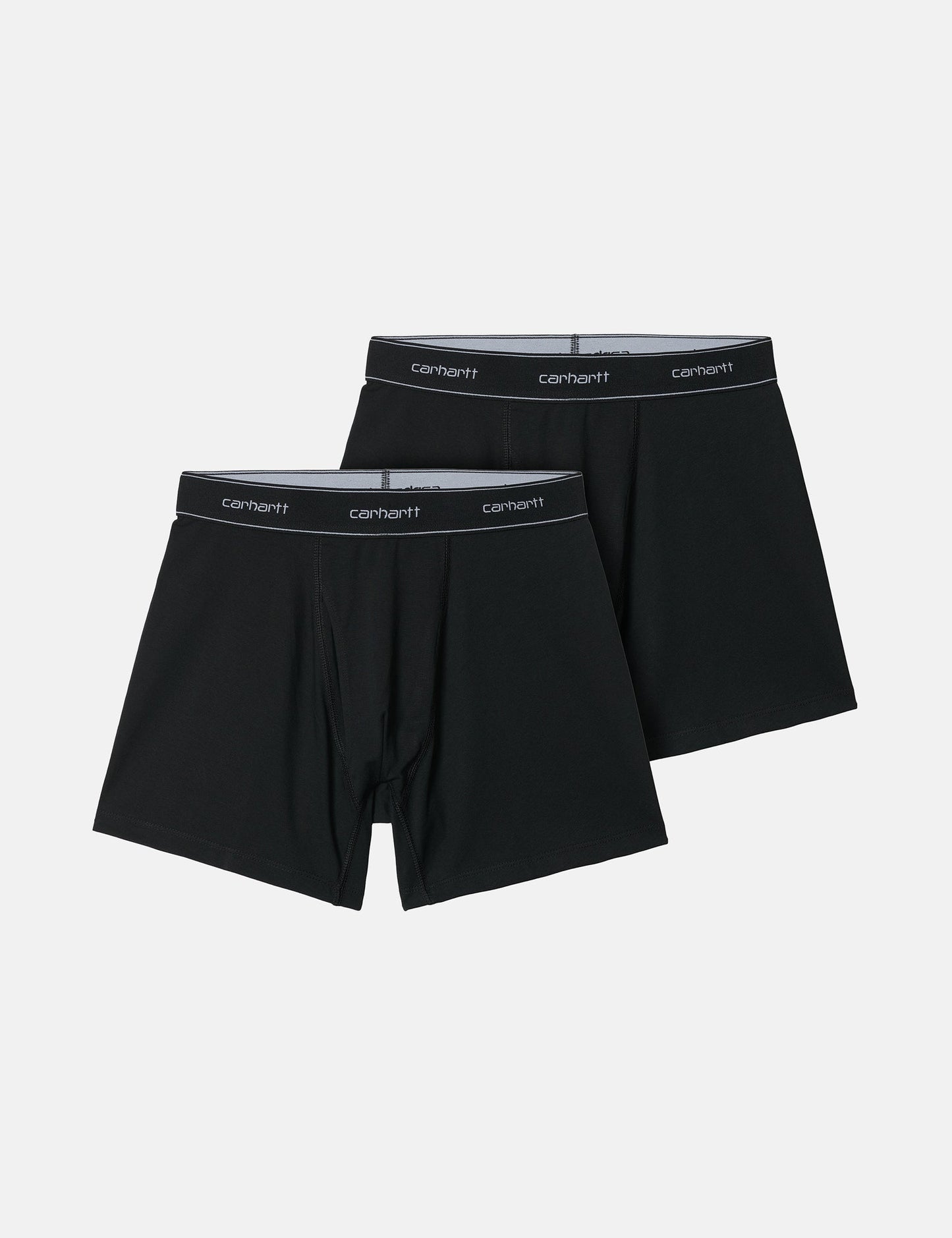 Baumwoll-Boxershorts (Doppelpack) – Schwarz/Schwarz