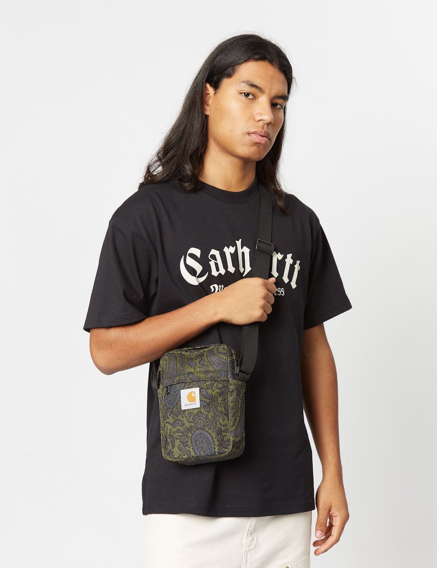 Sac bandoulière Flint (imprimé cachemire) - Vert végétal