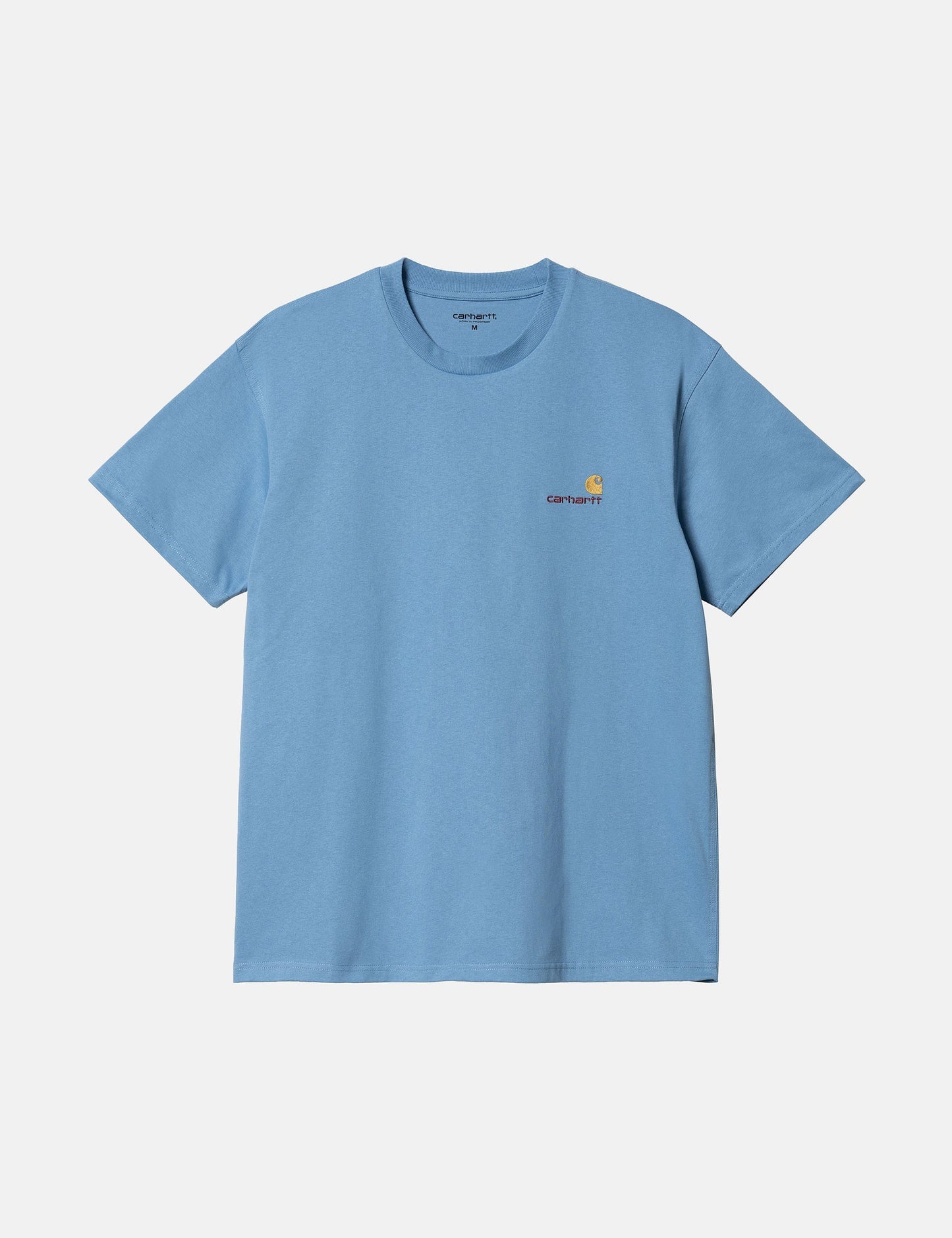 American Script T-Shirt (Bio) - Piscine Blue