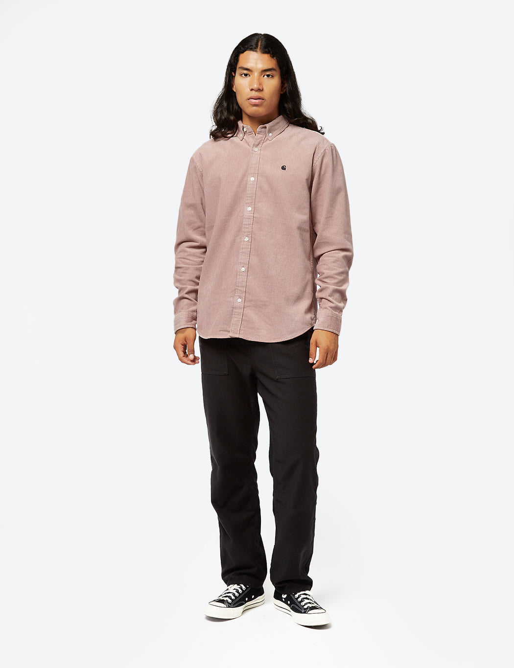 Chemise Madison (Fine Cord) - Rose clair