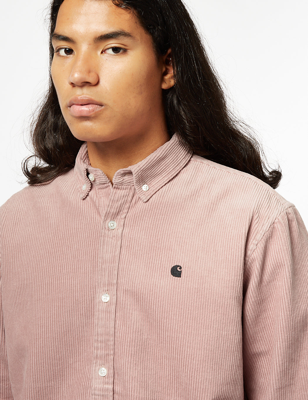 Chemise Madison (Fine Cord) - Rose clair