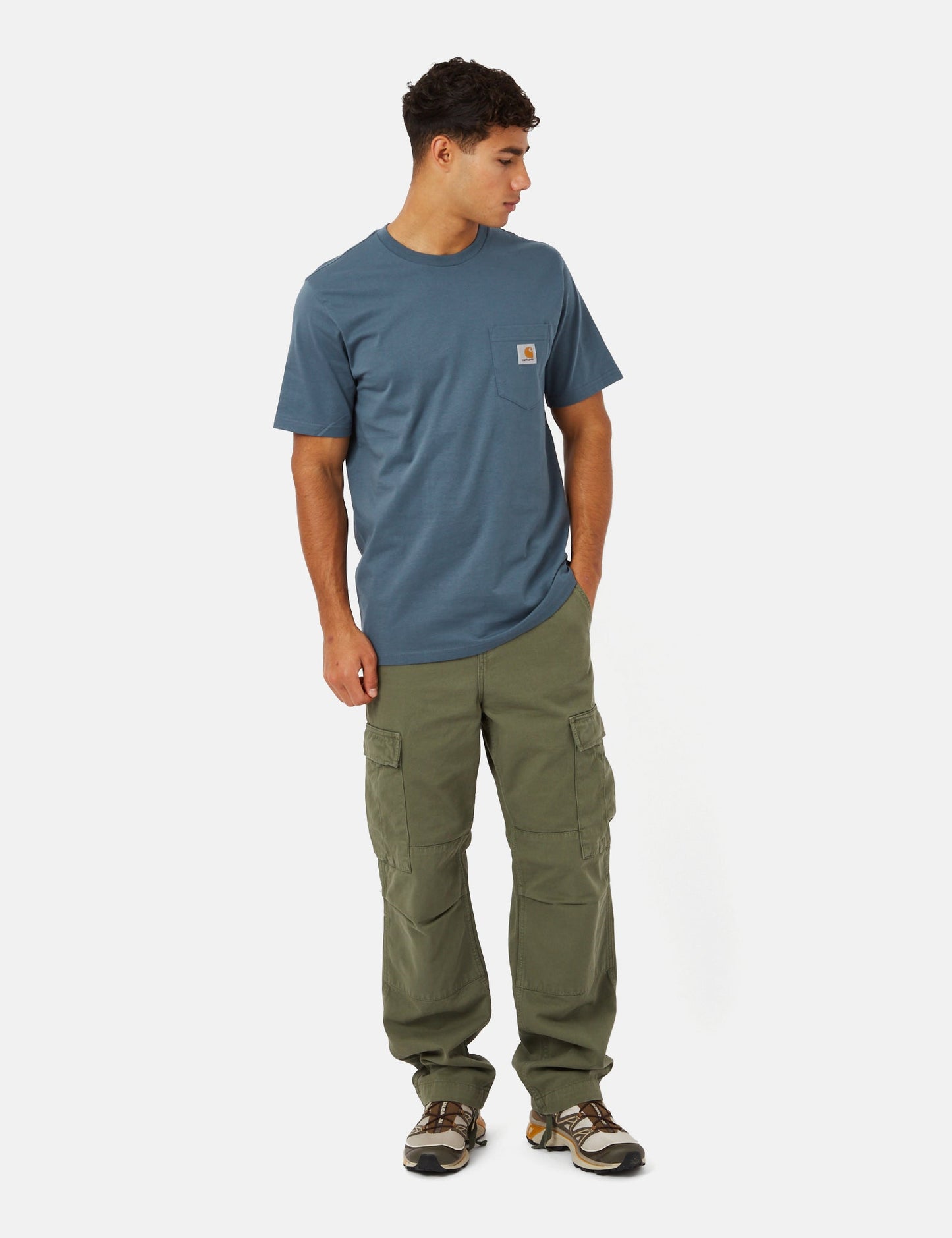 Taschen-T-Shirt (Regular) – Storm Blue