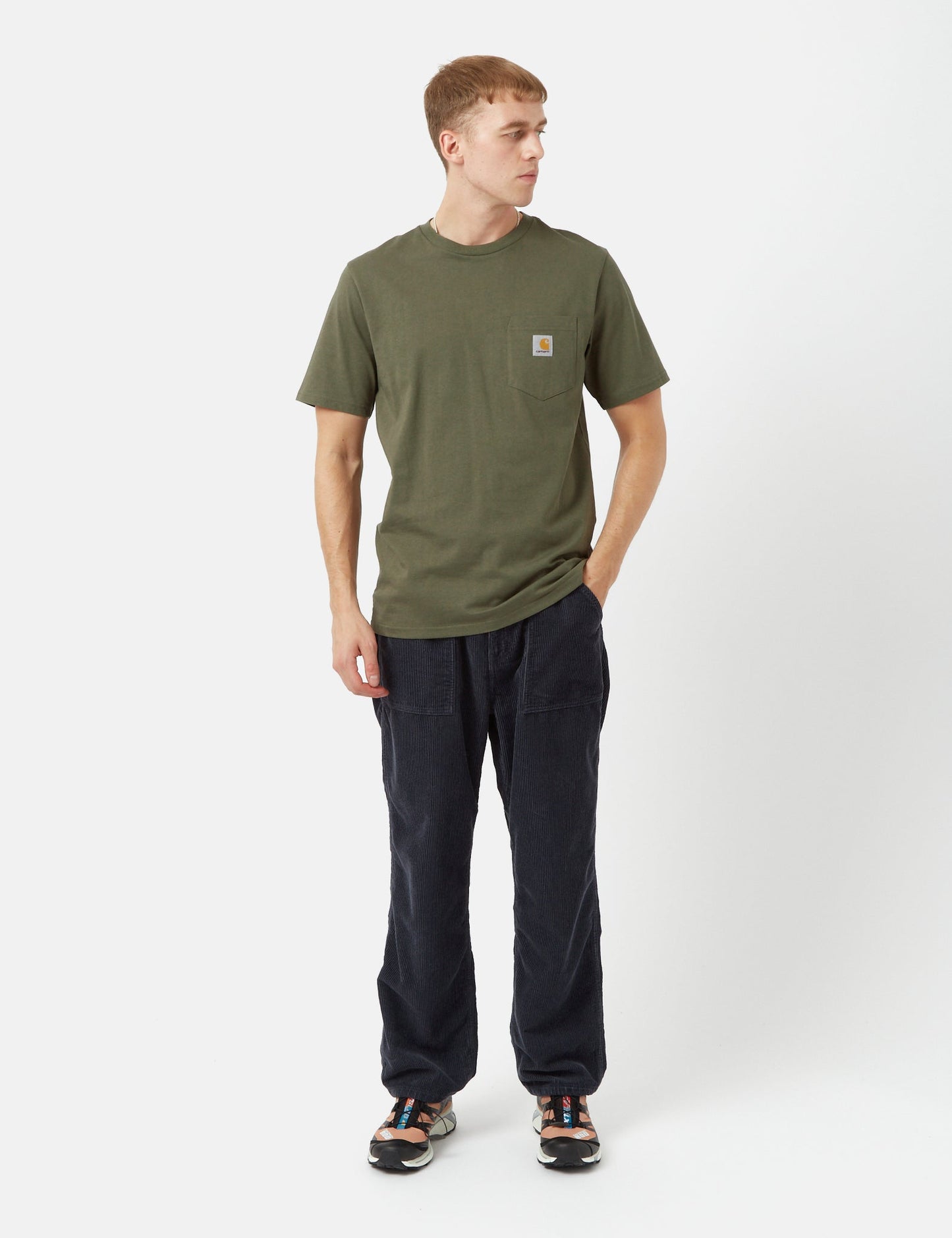 T-shirt à poche - Vert algue