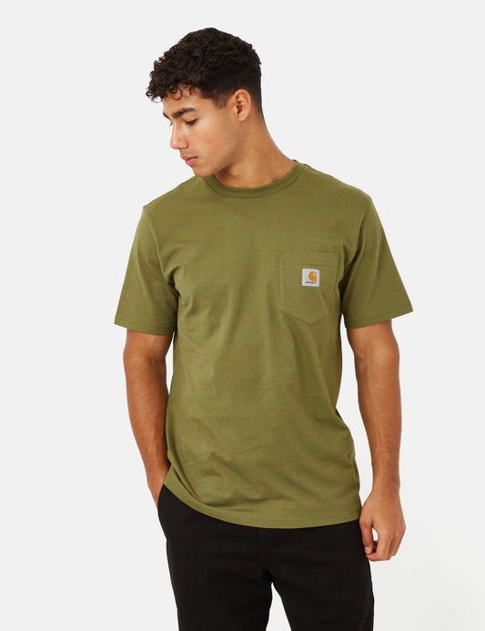 T-shirt à poche (Coupe régulière) - Vert kiwi