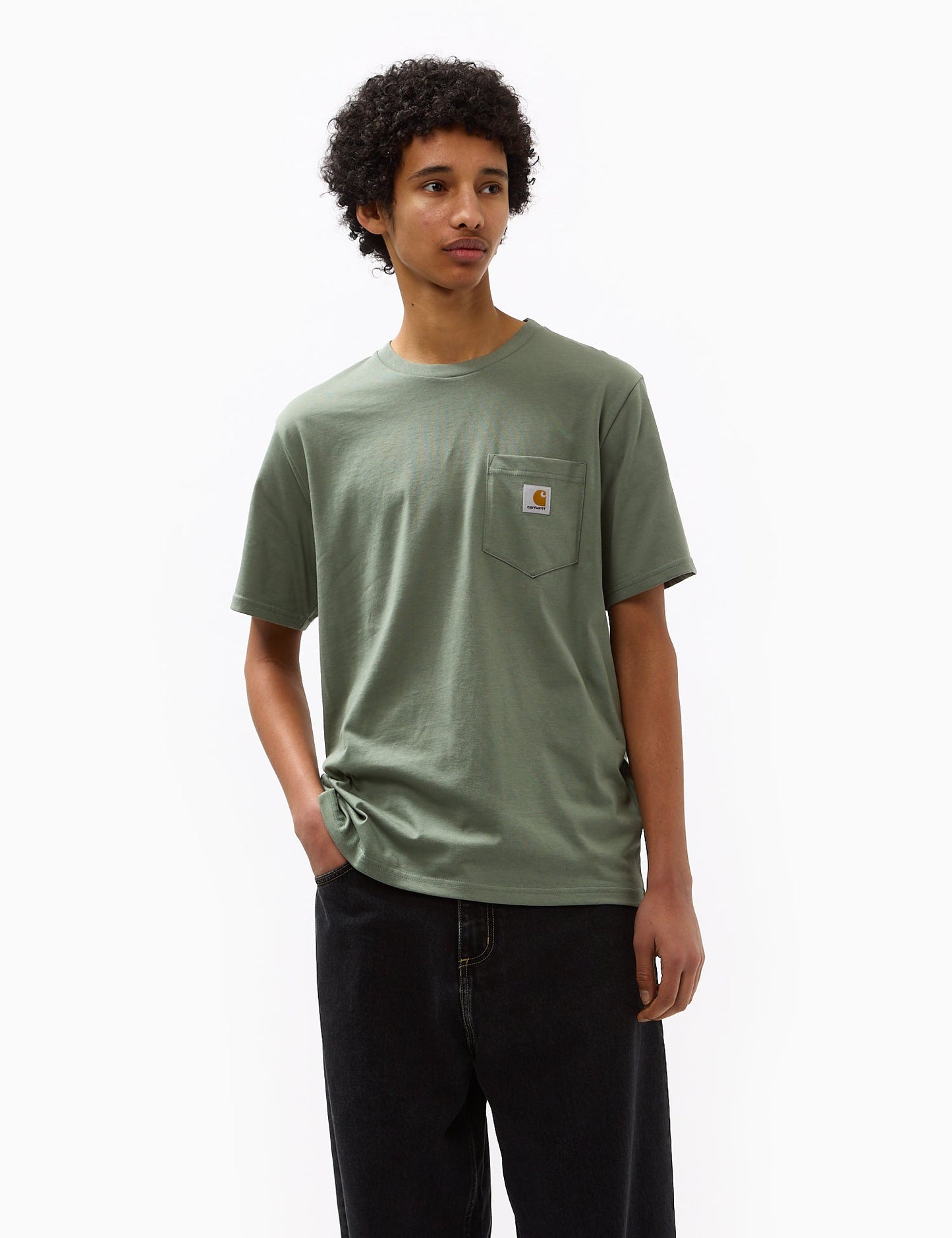 Taschen-T-Shirt (Regular) - Beryll