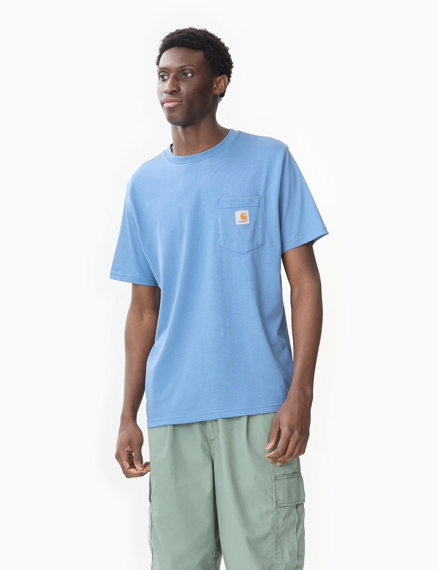 T-shirt à poche (Standard) - Bleu Sorrent
