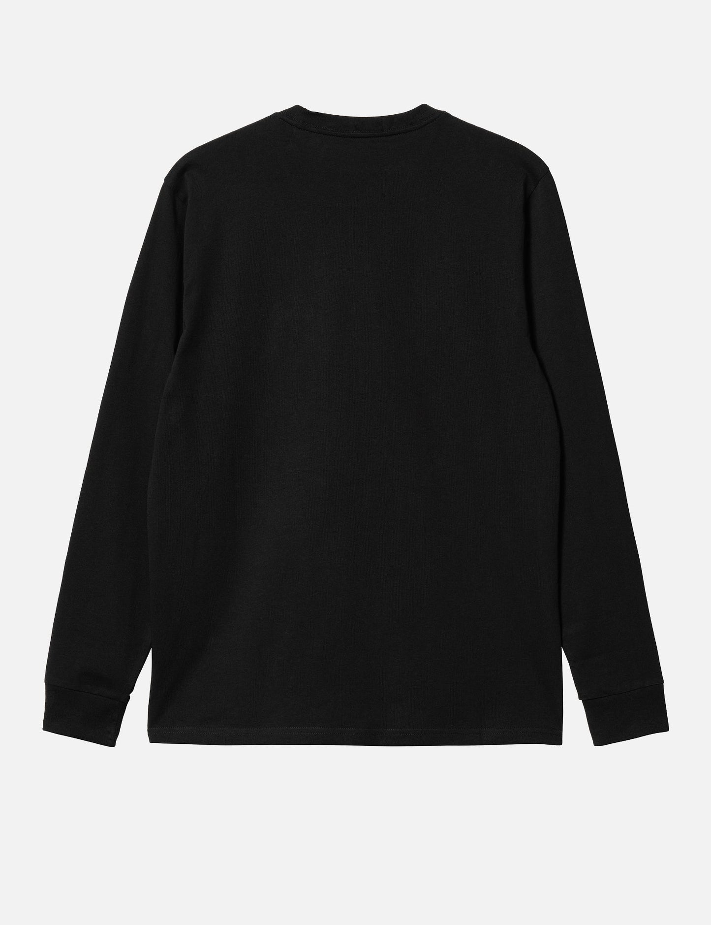Taschen Langarm T-Shirt - Schwarz