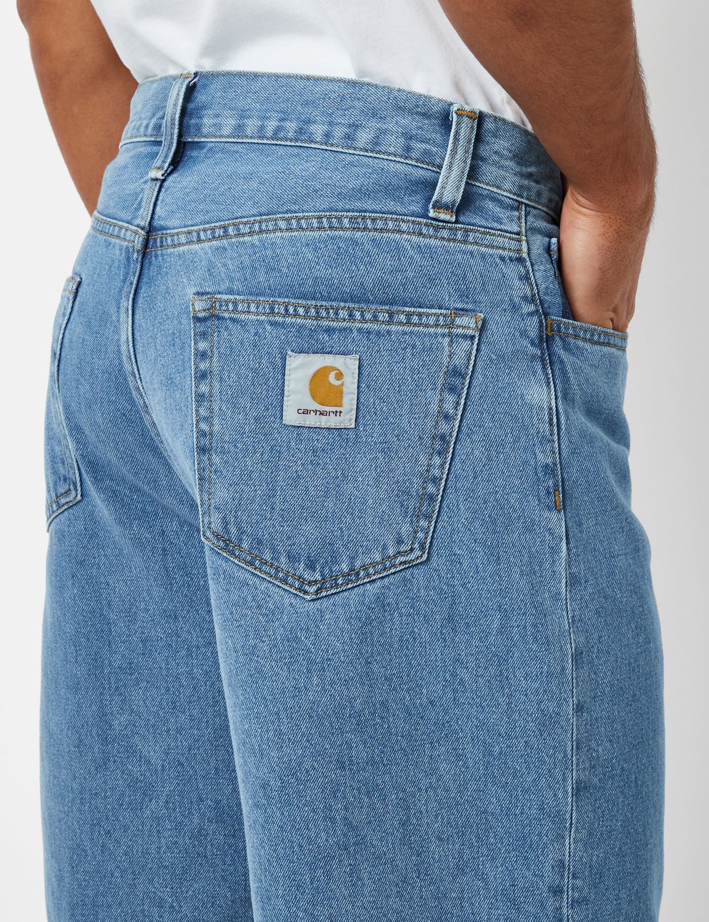 Landon Shorts (Locker geschnitten) – Blue Heavy Stone Wash