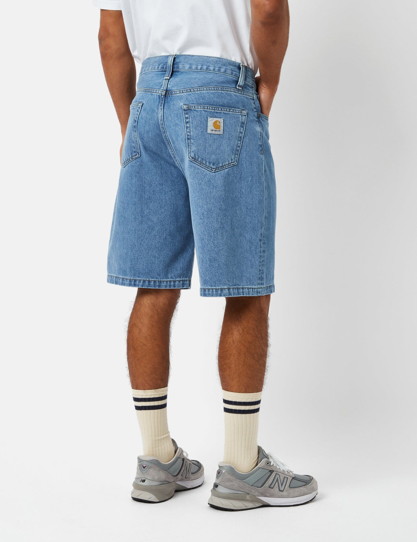 Landon Shorts (Locker geschnitten) – Blue Heavy Stone Wash