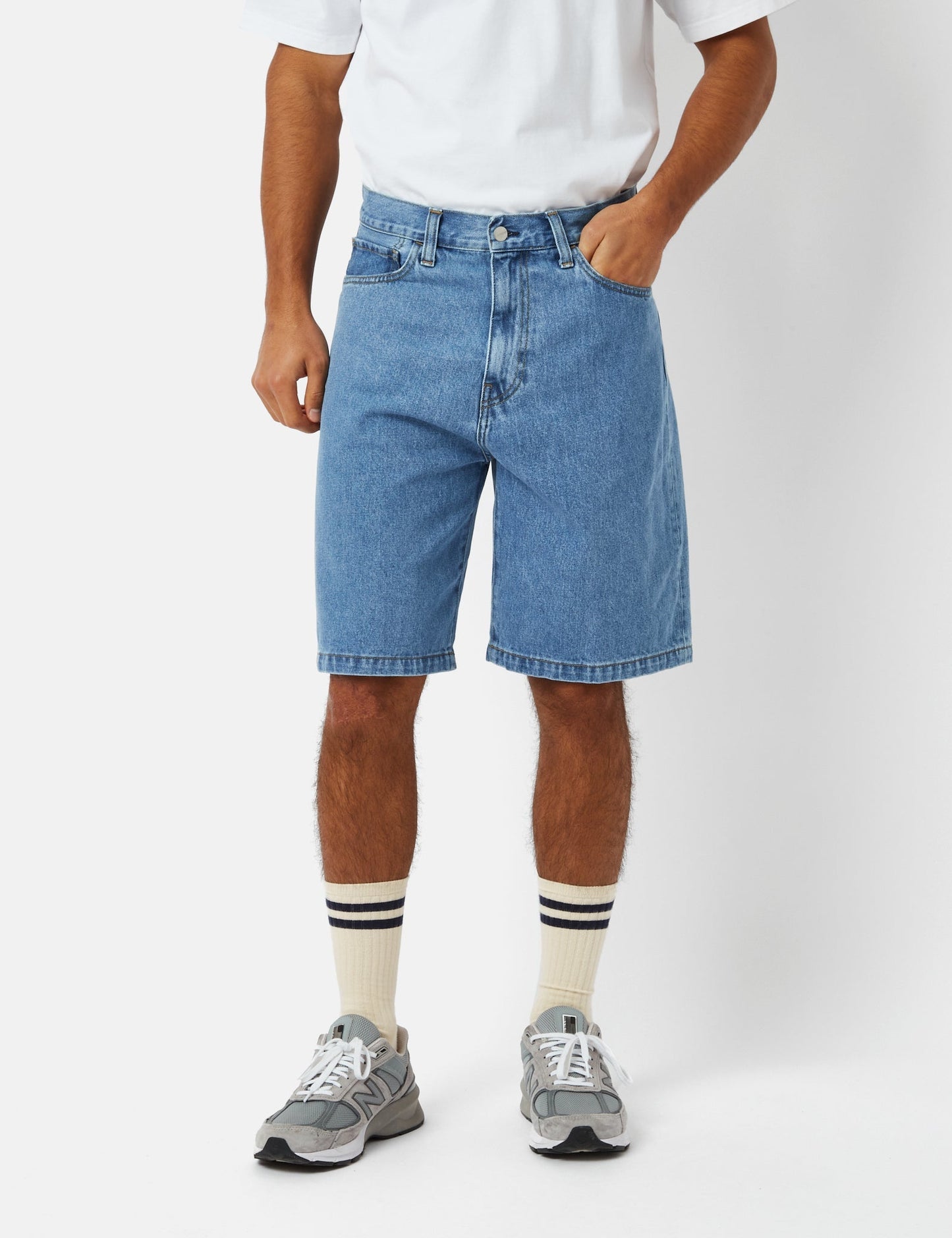 Landon Shorts (Locker geschnitten) – Blue Heavy Stone Wash