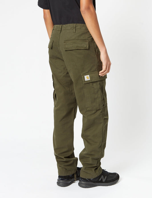 Pantalon cargo classique (sergé de coton Moraga) - Vert Végétal
