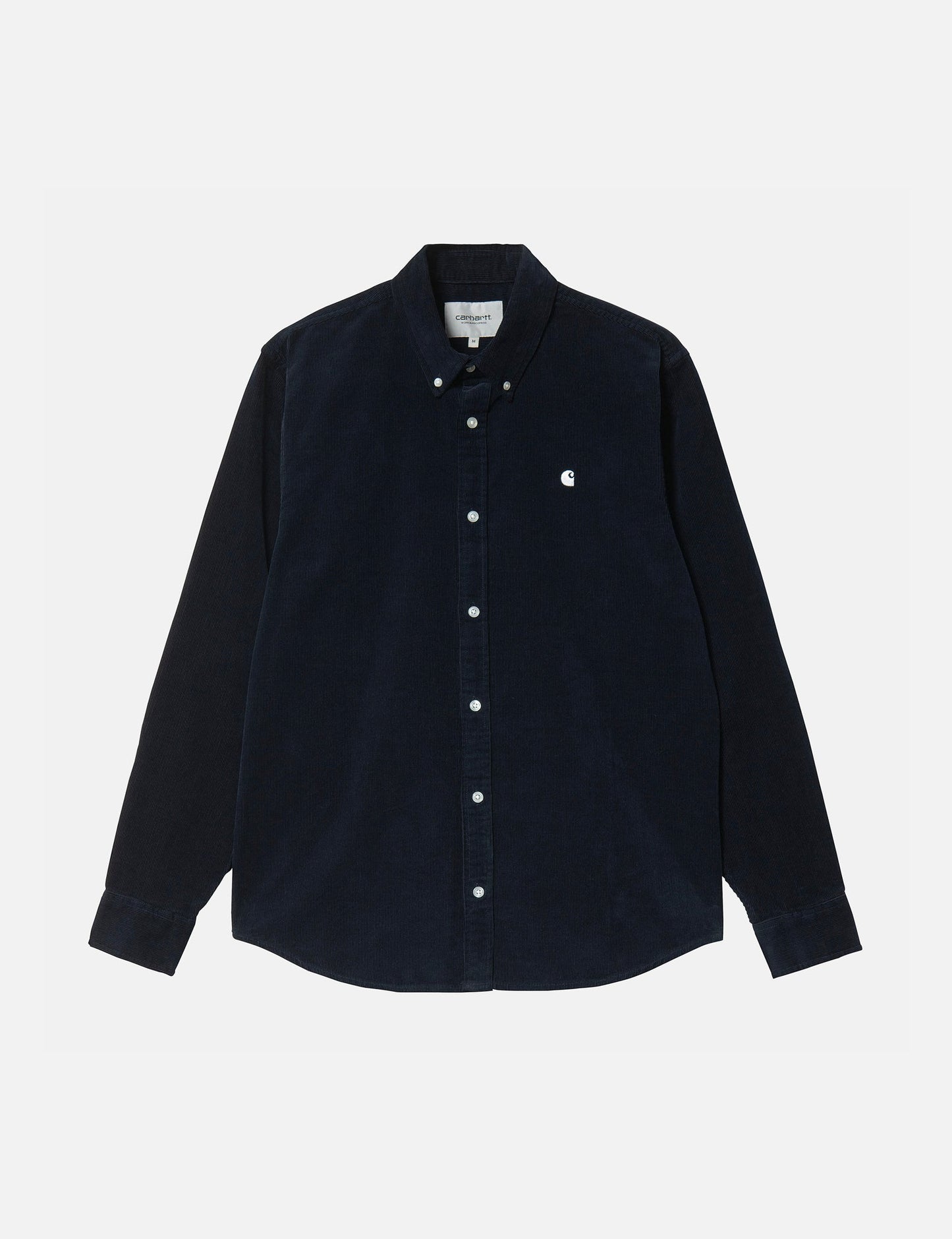 Madison Hemd (Feincord) - Dunkel Marineblau/Weiß